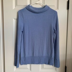 Talbots Periwinkle Merino Wool Cowl Neck Sweater